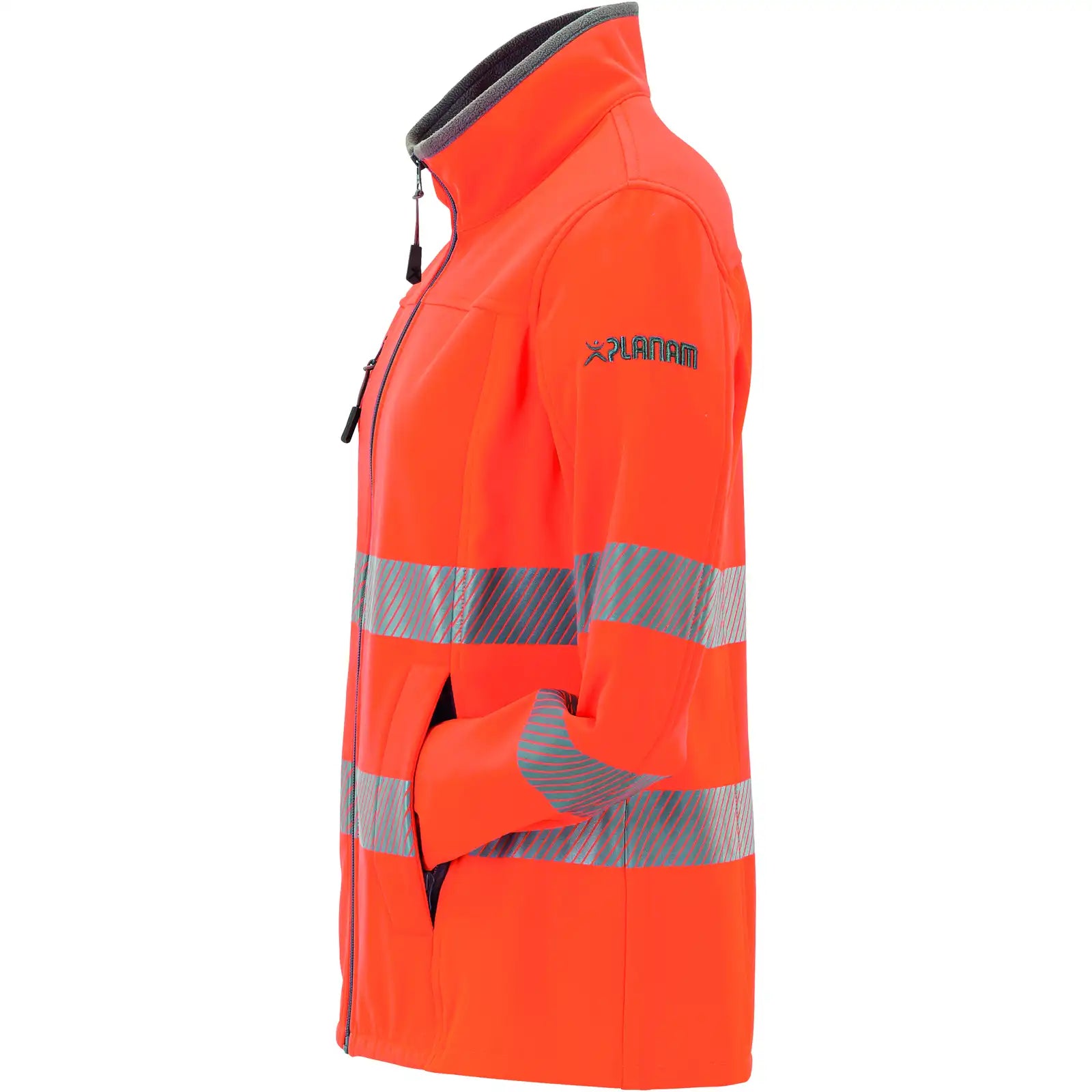 Planam Norit Warnschutz Damen Hybridjacke orange  36 orange - Produktbild ohne Model