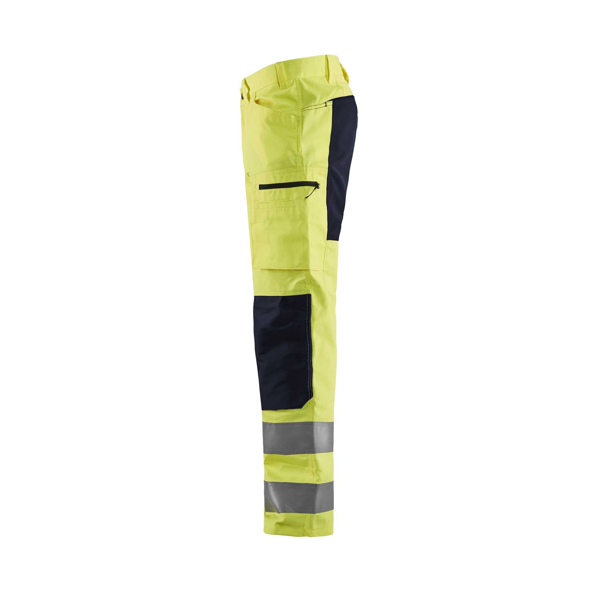 BLAKLADER 15851811 | Hi Vis-broek met stretch Hi Vis Reflecterende Werkbroek Heren - Klasse 2 Gecertificeerd