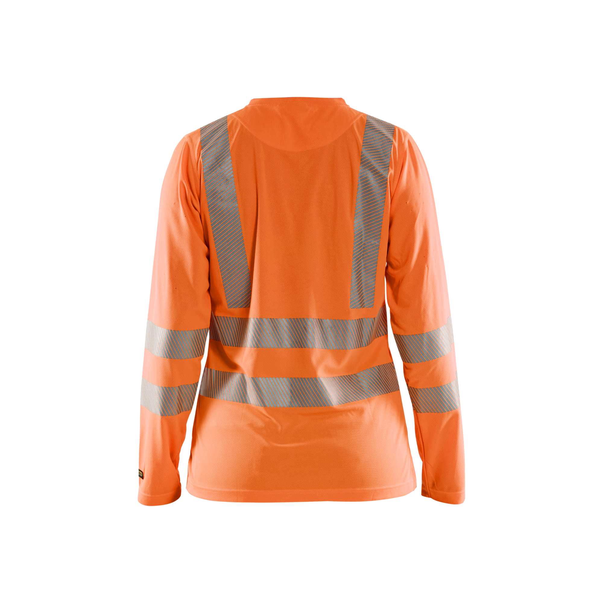 BLAKLADER 34851013 Women's Hi Vis t shirt long sleeve Hi Vis Reflective Long Sleeve Work T-Shirt WOMEN - 100% Polyester