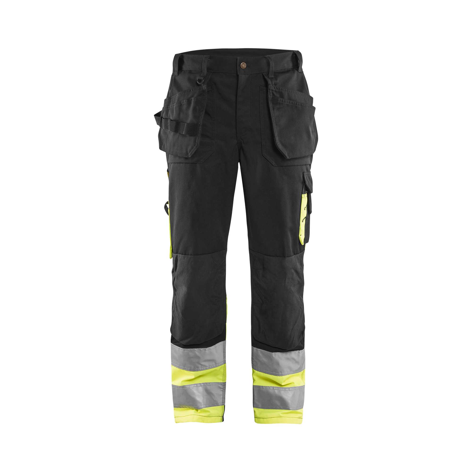 BLAKLADER 15291860 | Warnschutz-Hose Warnschutz-Reflex-Arbeitshose Herren - Twill-Gewebe