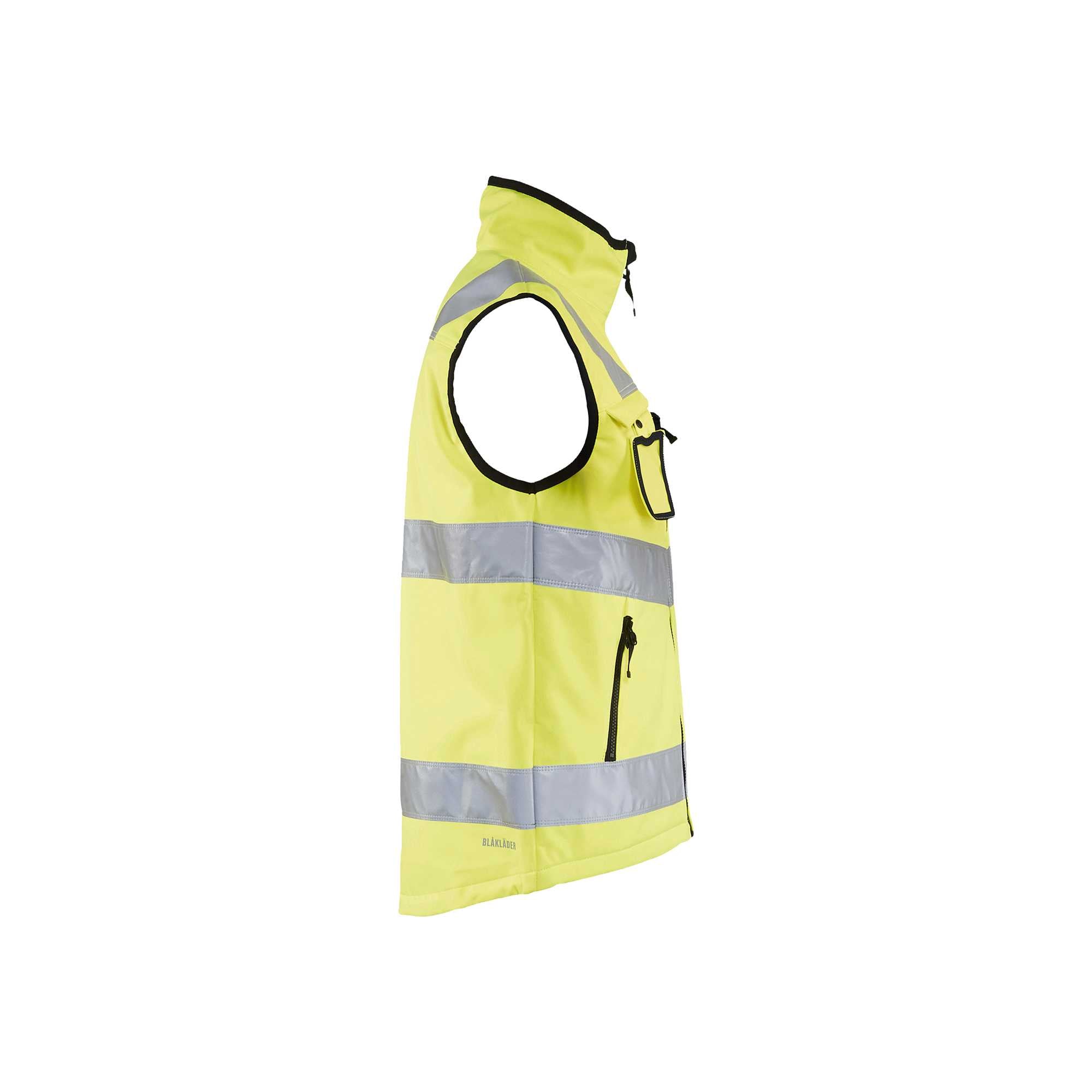 BLAKLADER 30492517 HI VIS SOFTSHELL VEST Hi Vis Reflective Work Softshell Vest MEN - Waterproof