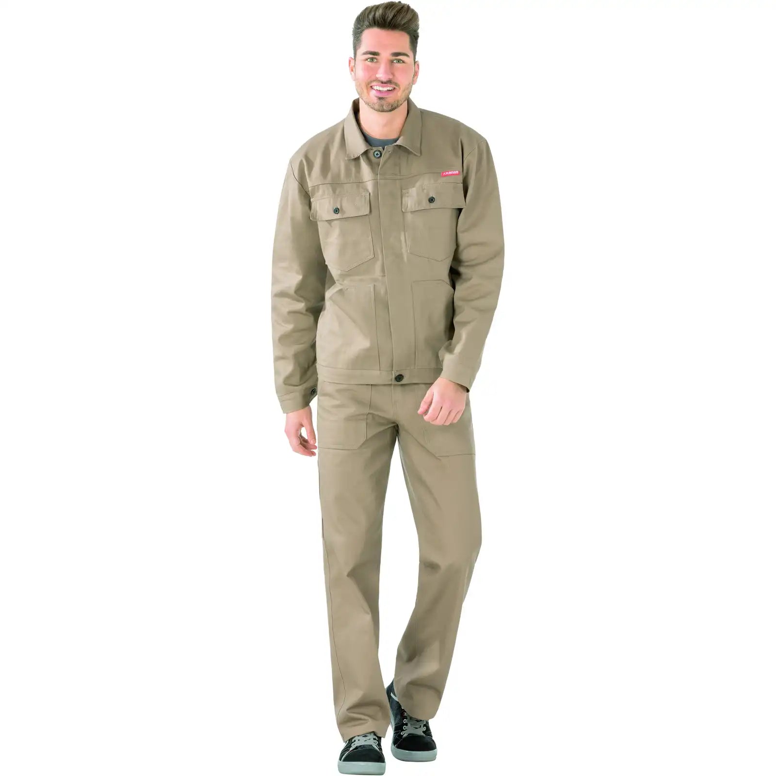 Planam BW 290 Bundjacke khaki 102 khaki - Produktbild mit Model