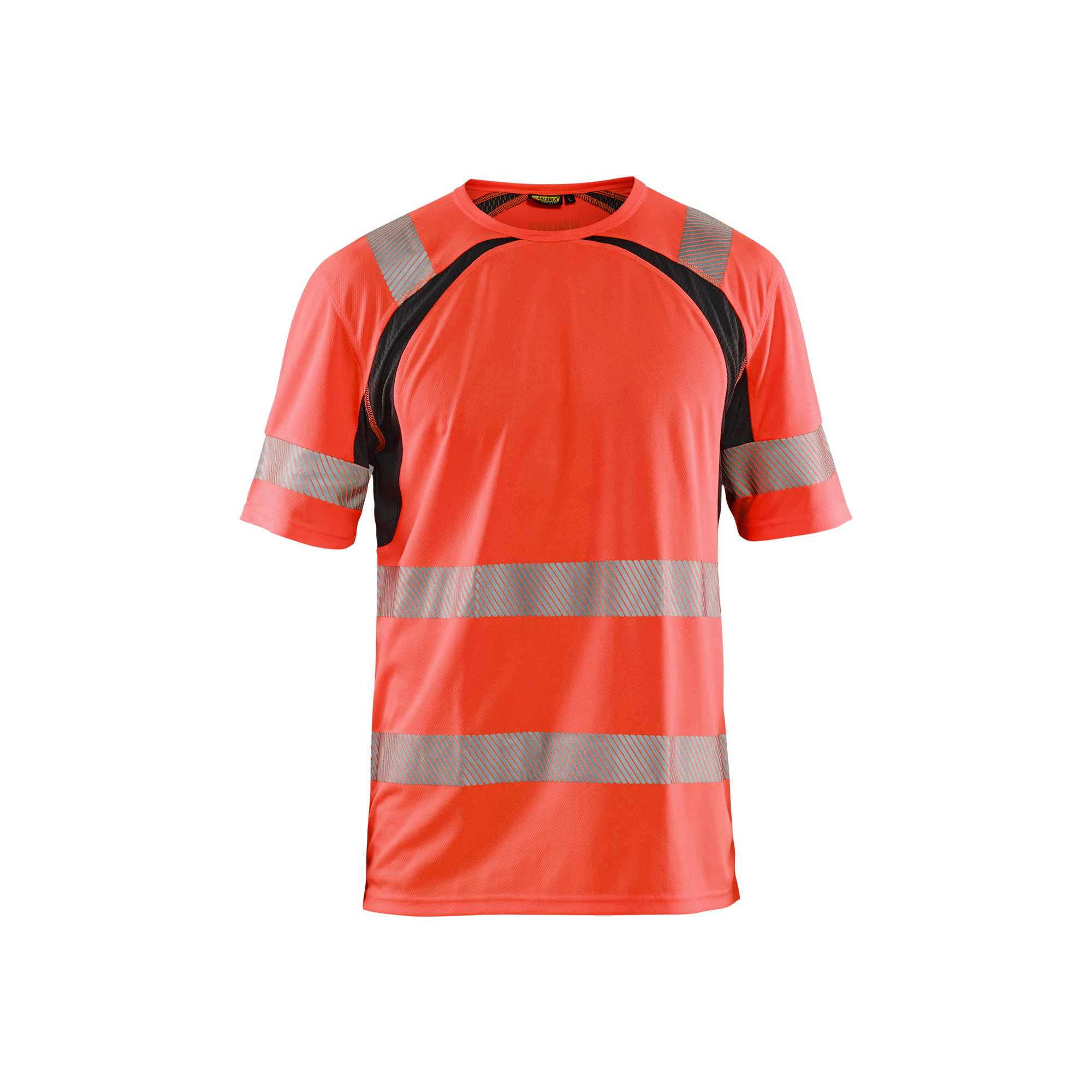 BLAKLADER 33971013 Hi Vis UV protected T shirt Hi Vis Reflective Short Sleeve Work T-Shirt MEN - 100% Polyester