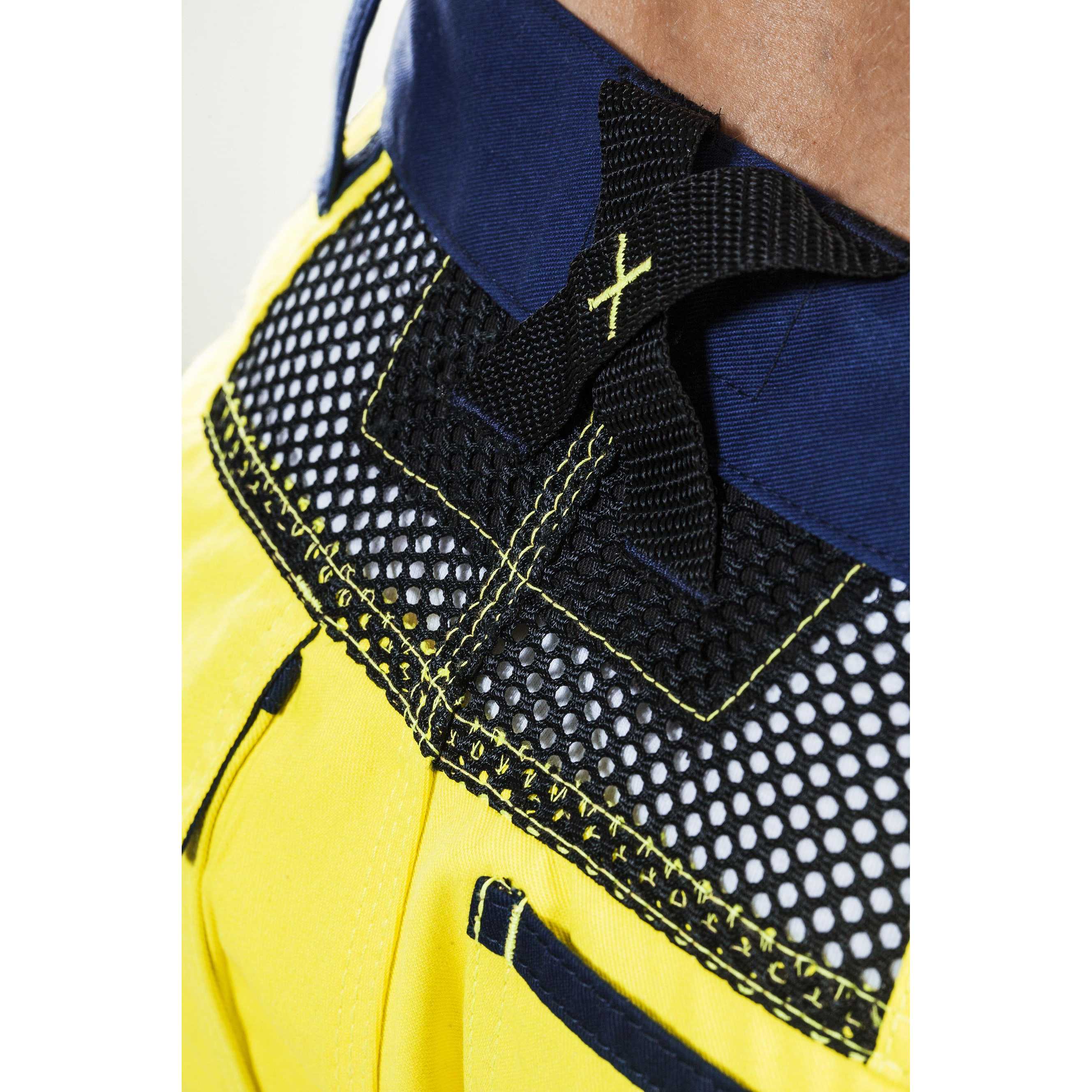 BLAKLADER 15651811 | Ventilated Hi Vis trousers Hi Vis Reflective Work Trousers Men - Mesh Panels