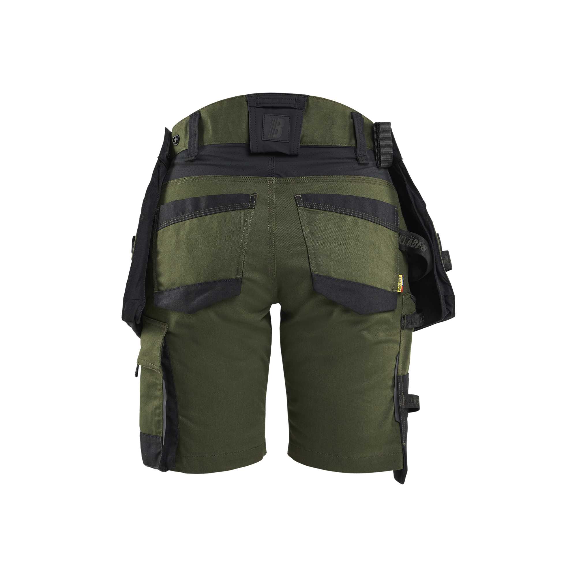 BLAKLADER 71751149 STRIKER Women's Craftsman Shorts with Stretch Work Shorts Women - Cordura Denim