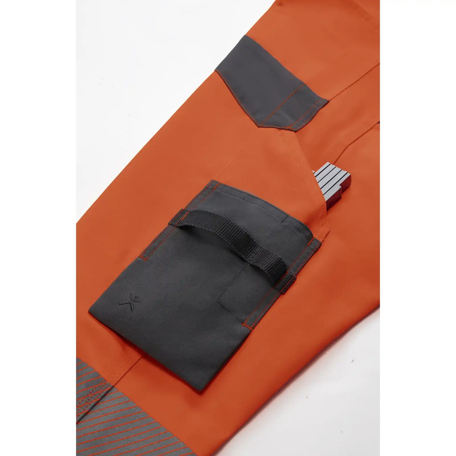 Planam Norit Warnschutz Damen Latzhose orange/zink  36 orange/zink - Extra Detailbild