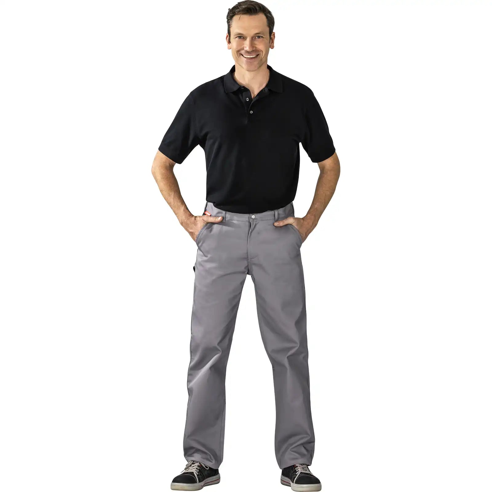 Planam MG 260 Bundhose grau 102 grau - Produktbild mit Model
