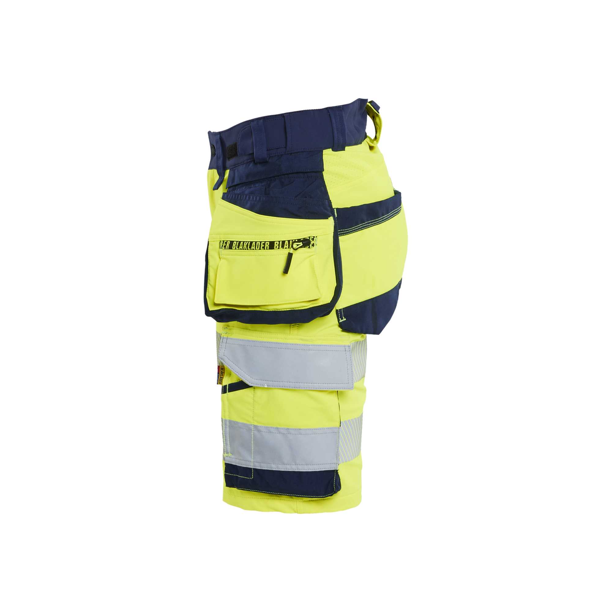 BLAKLADER 70201648 | Women's Hi Vis shorts 4 way stretch Hi Vis Reflective Work Shorts Women - Double Weave