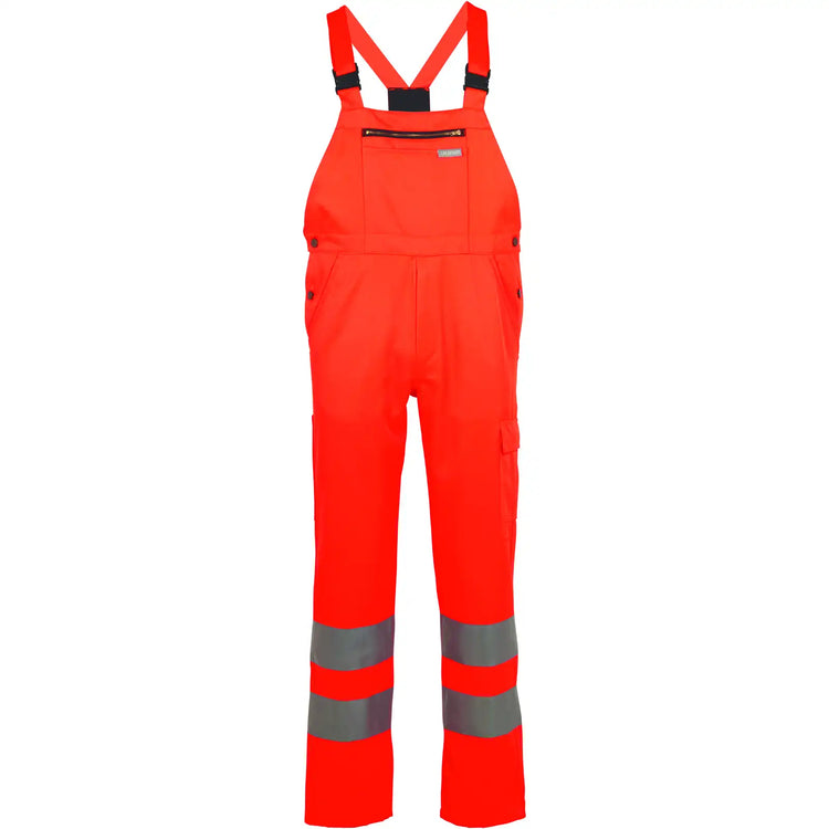 Planam Warnschutz Latzhose uni orange 102 uni orange - Vorschaubild