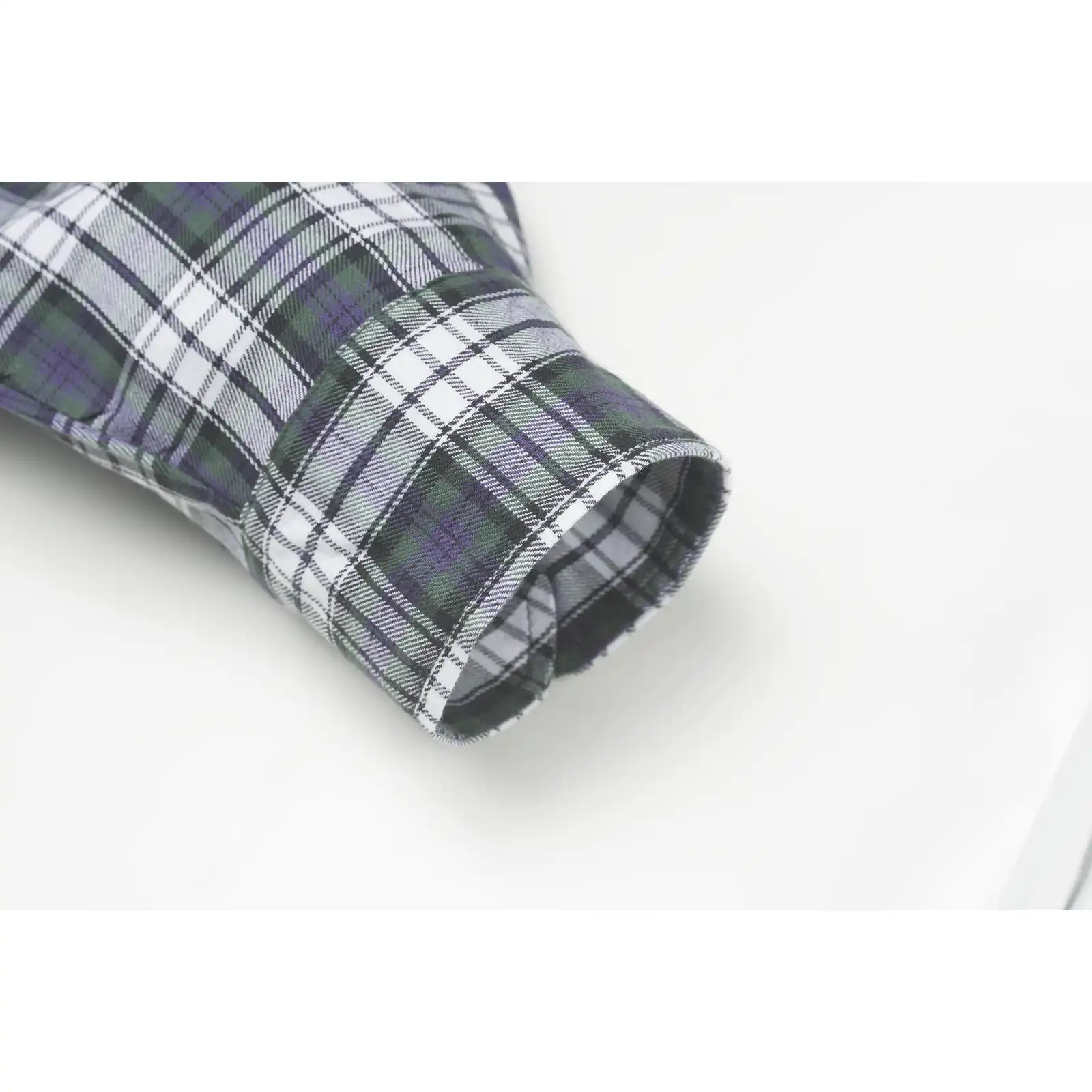 Planam Hemden Flanell-Hemd 2001 grün kariert 37/38 grün kariert - Extra Detailbild