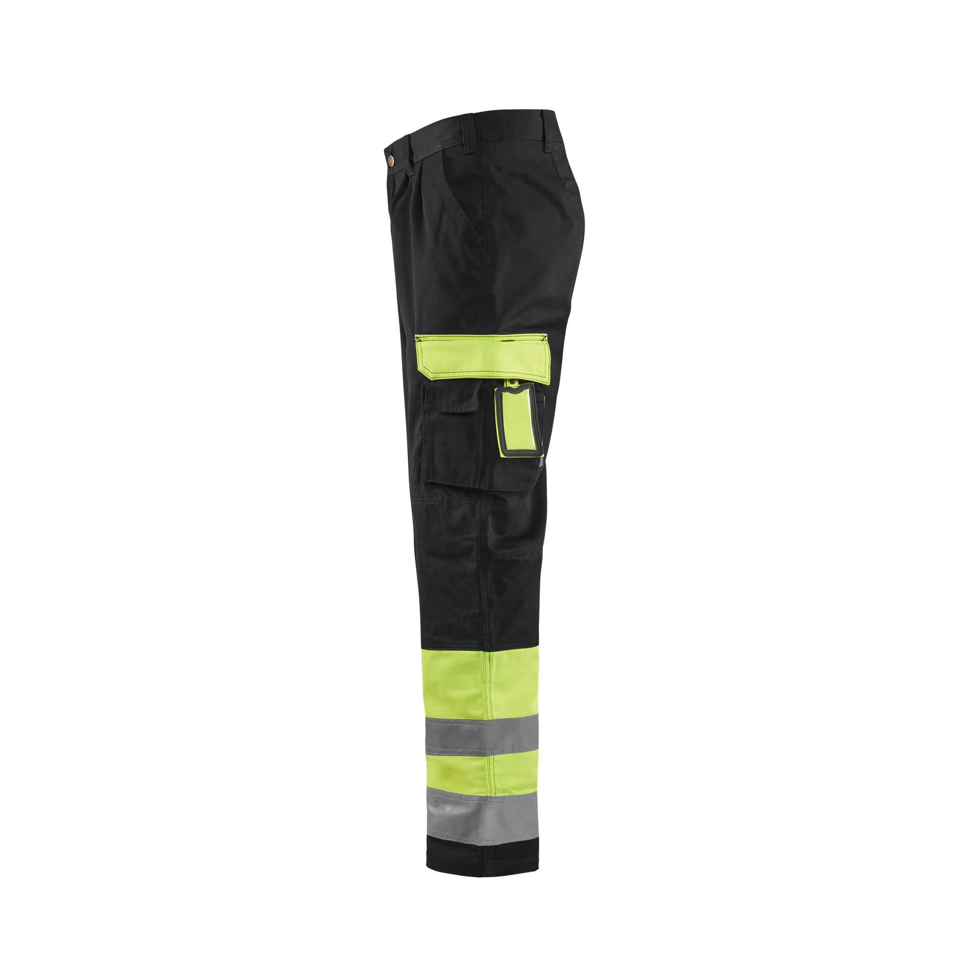 BLAKLADER 15841860 | Hi Vis Trousers Hi Vis Reflective Work Trousers Men - Twill Fabric