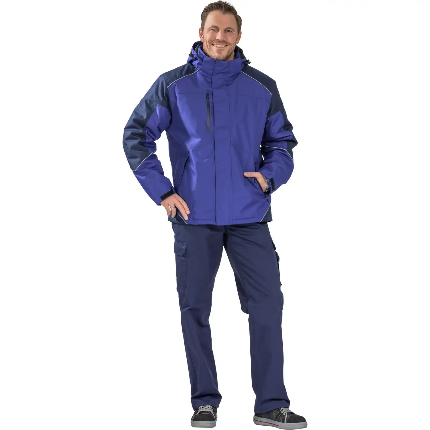Planam Outdoor Desert Jacke blau/marine XS blau/marine - Produktbild mit Model