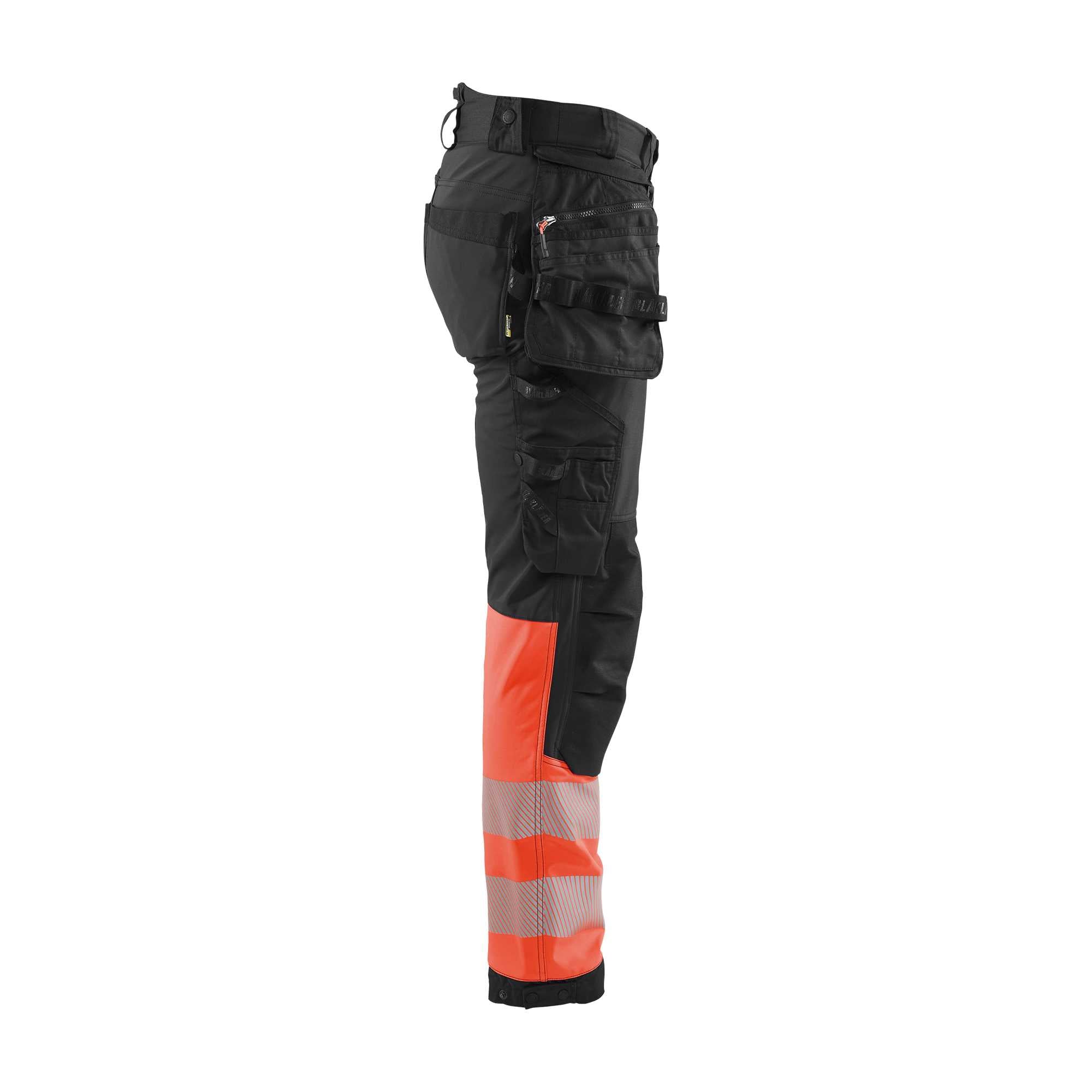 BLAKLADER 18212513 | Hi vis Softshell Trousers Hi Vis Reflective Work Trousers Men - Waterproof