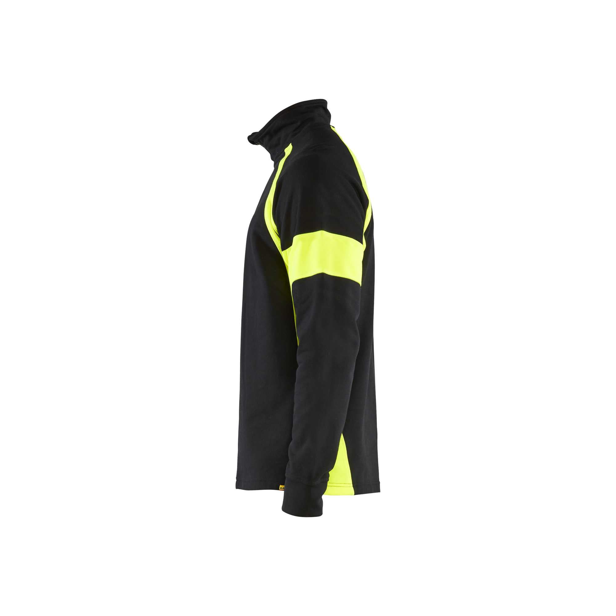 BLAKLADER 35501158 Hi Vis Reflective Half-zip Work Sweatshirt MEN - 100% Cotton