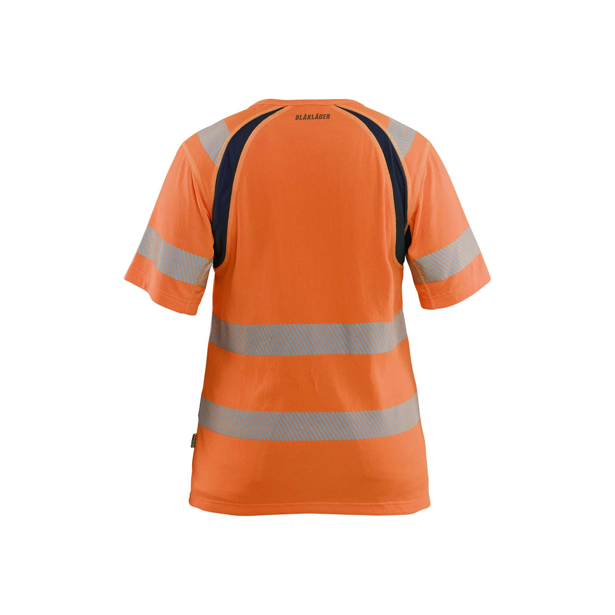 BLAKLADER 35032537 Women’s Hi Vis T shirt Hi Vis Reflective Short Sleeve Work T-Shirt WOMEN - Moisture Wicking