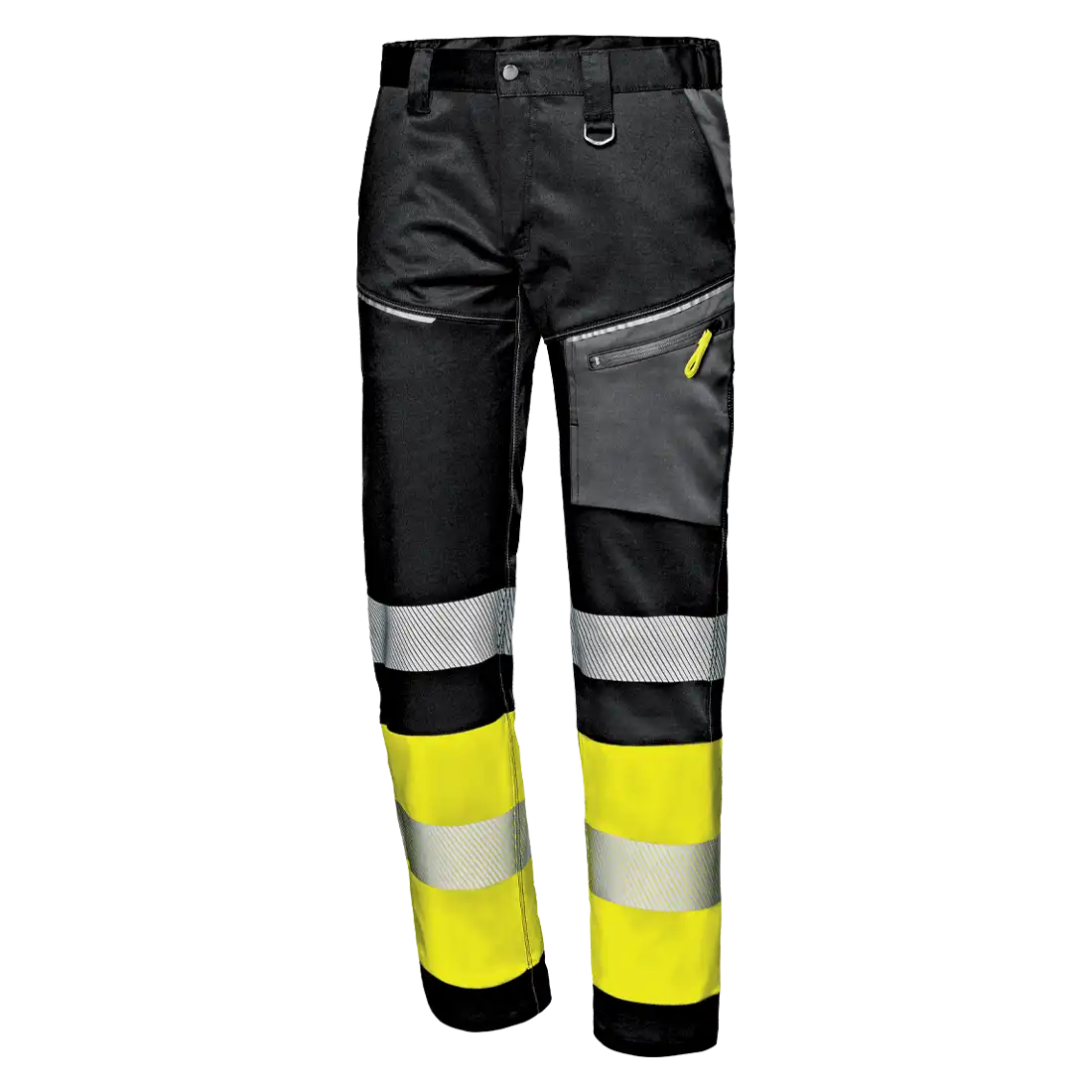 SIR SAFETY CONTRAST Pantaloni da lavoro stretch ad alta visibilità uomo - Bande riflettenti
