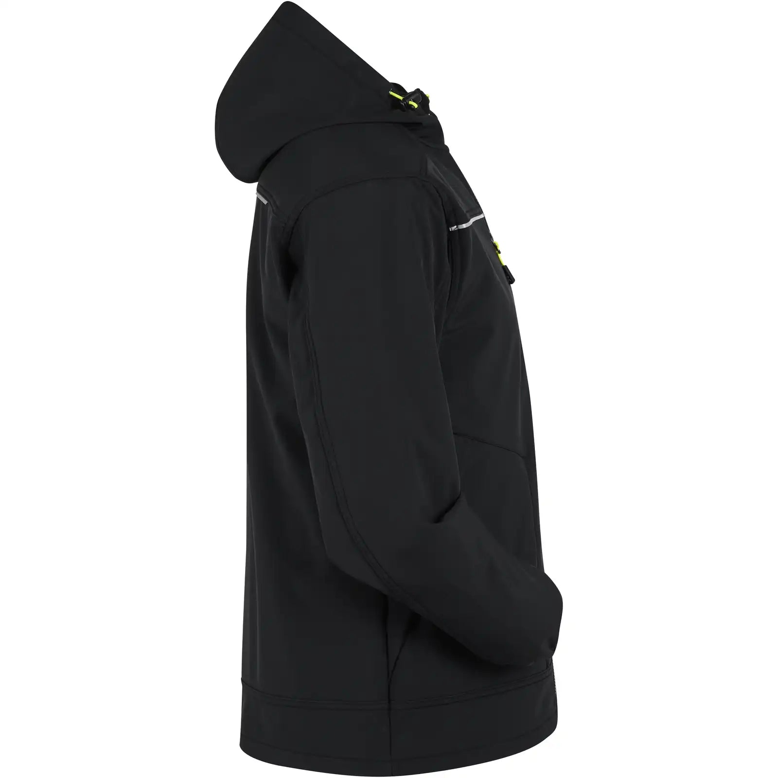 Planam rECOline Softshelljacke schwarz/schwarz  XS schwarz/schwarz - Produktbild ohne Model