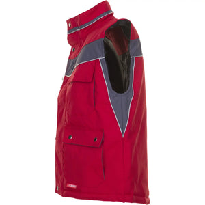 Planam Plaline Winterweste rot/schiefer XS rot/schiefer - Produktbild ohne Model