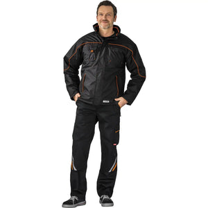 Planam Outdoor Piper Jacke schwarz/orange XS schwarz/orange - Produktbild mit Model