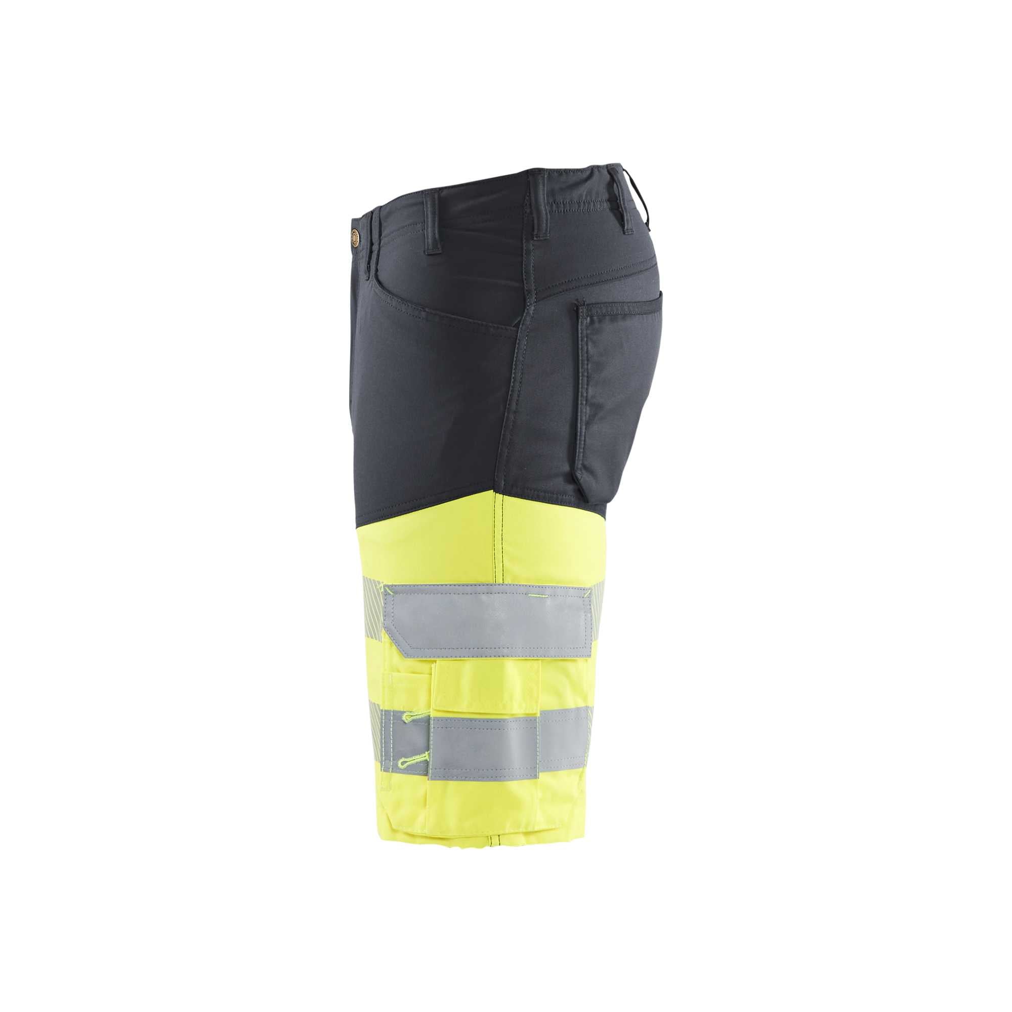 BLAKLADER 15411811 | Hi Vis shorts with stretch Hi Vis Reflective Work Shorts Men - Class 1 Certified
