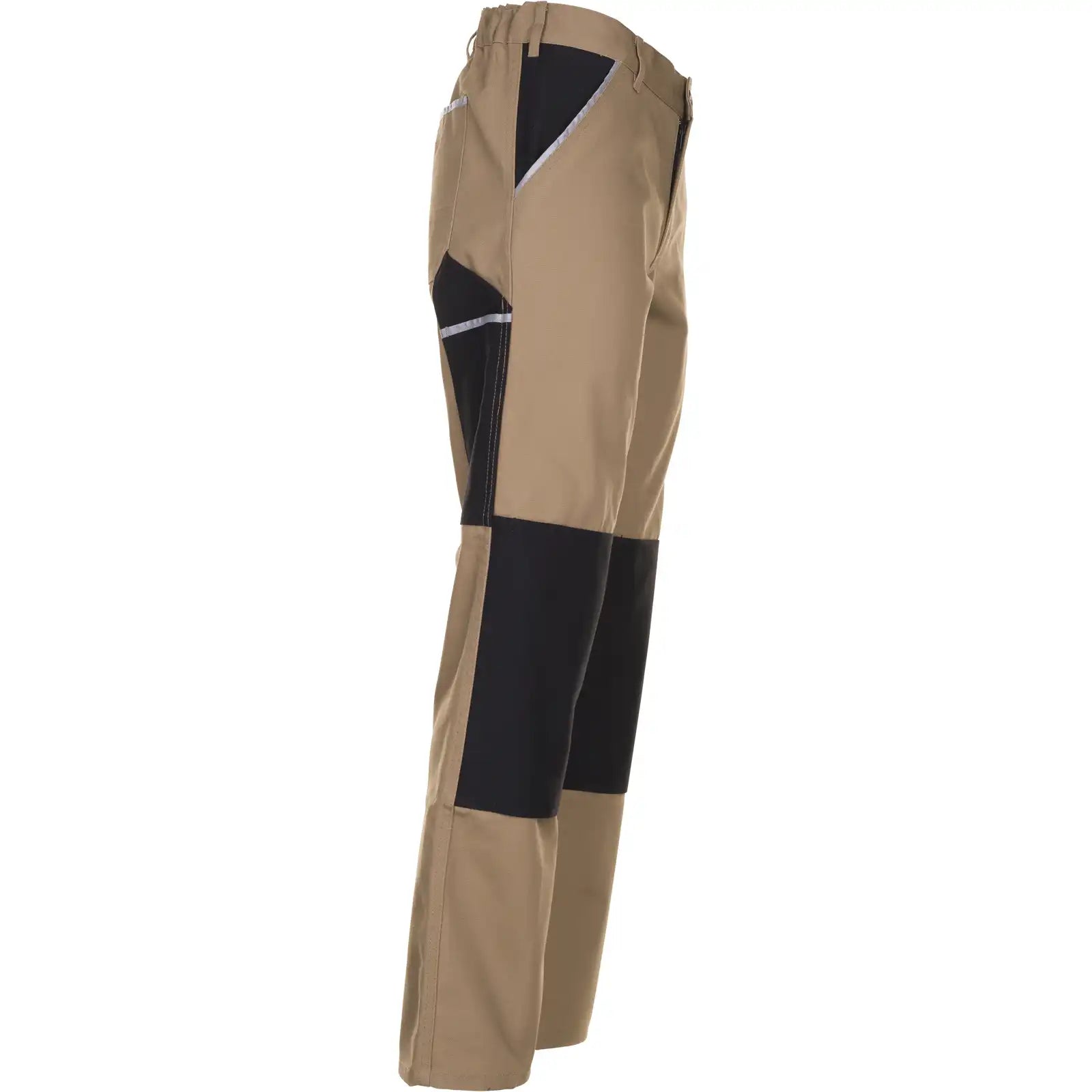 Planam Canvas 320 Bundhose khaki/schwarz 102 khaki/schwarz - Produktbild ohne Model