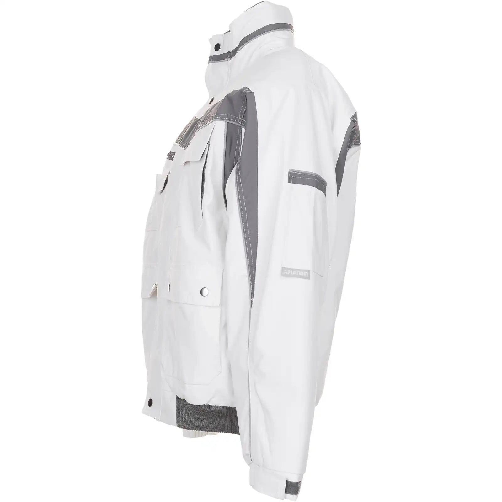 Planam Plaline Winterblouson reinweiß/zink XS reinweiß/zink - Produktbild ohne Model