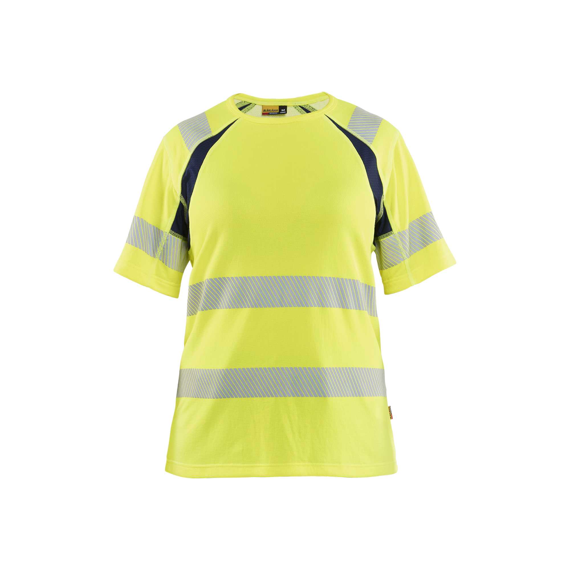 BLAKLADER 35032537 Women’s Hi Vis T shirt Hi Vis Reflective Short Sleeve Work T-Shirt WOMEN - Moisture Wicking