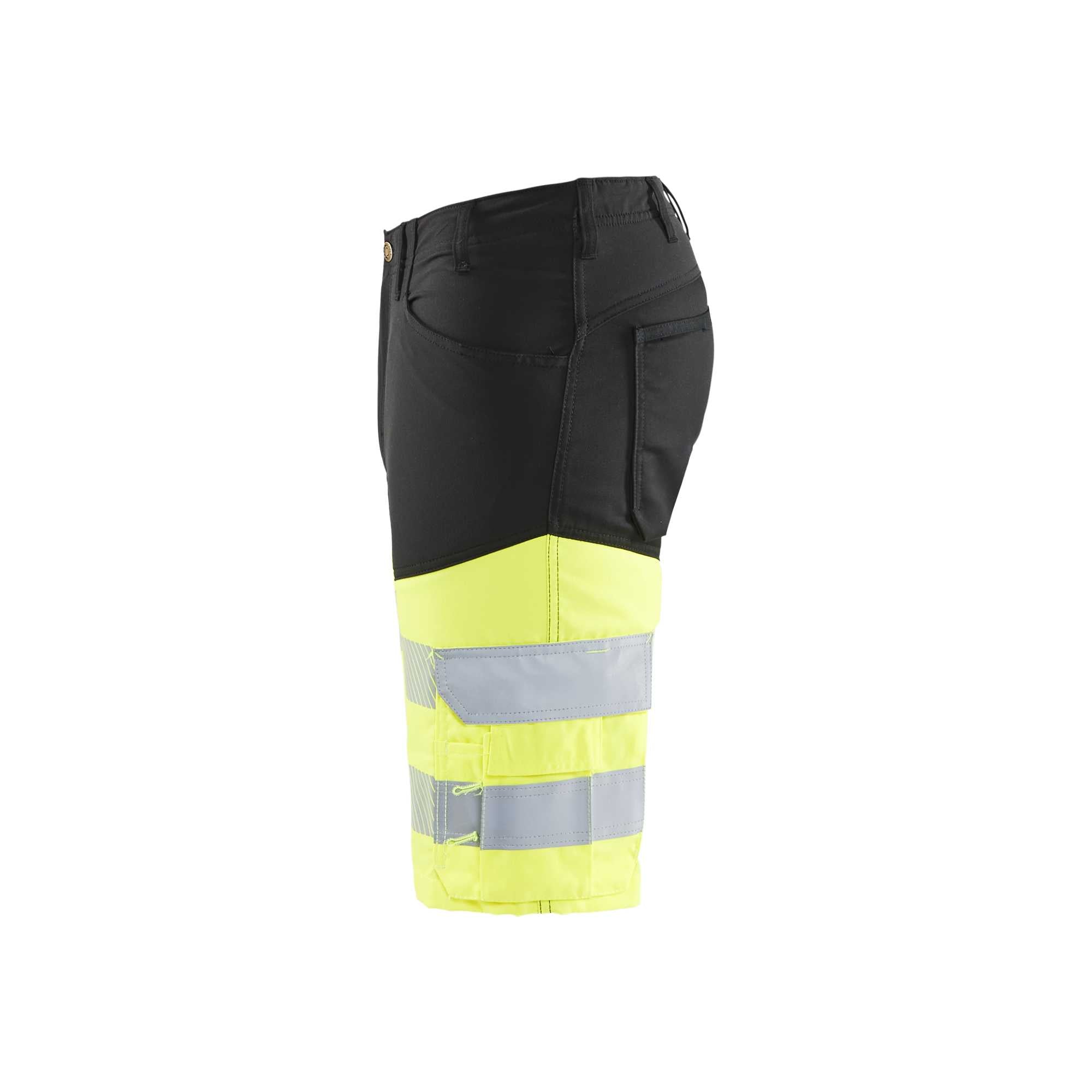 BLAKLADER 15411811 | Hi Vis shorts with stretch Hi Vis Reflective Work Shorts Men - Class 1 Certified