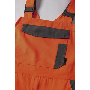 Planam Norit Warnschutz Damen Latzhose orange/zink  36 orange/zink - Extra Detailbild