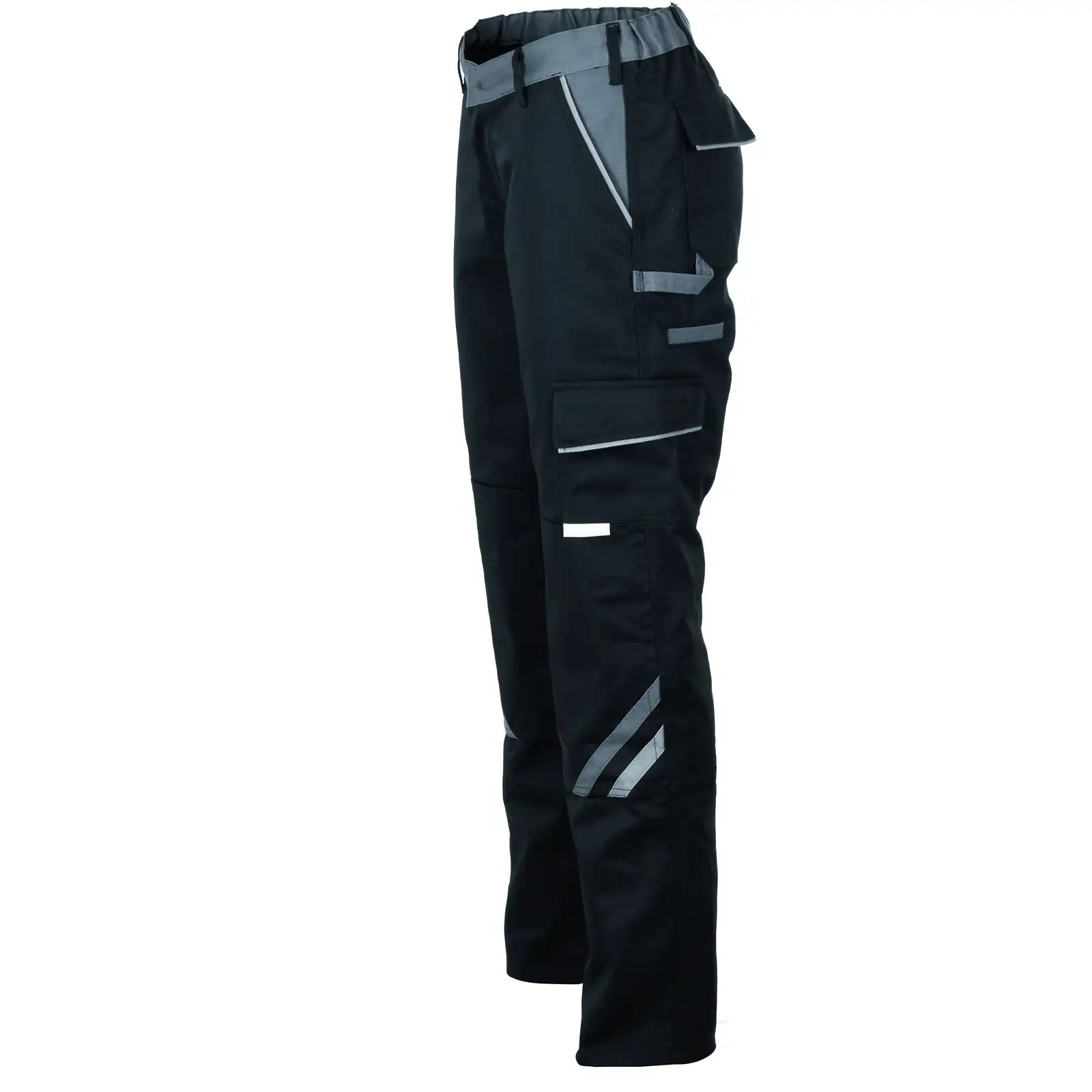 Planam Highline Damen Bundhose schwarz/schiefer/zink 34 schwarz/schiefer/zink - Produktbild ohne Model