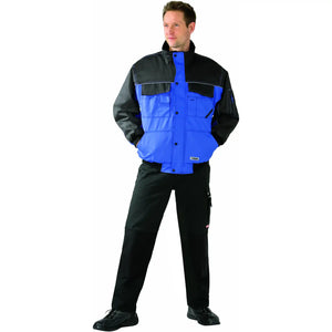 Planam Outdoor Dust Blouson royalblau/schwarz S royalblau/schwarz - Produktbild mit Model