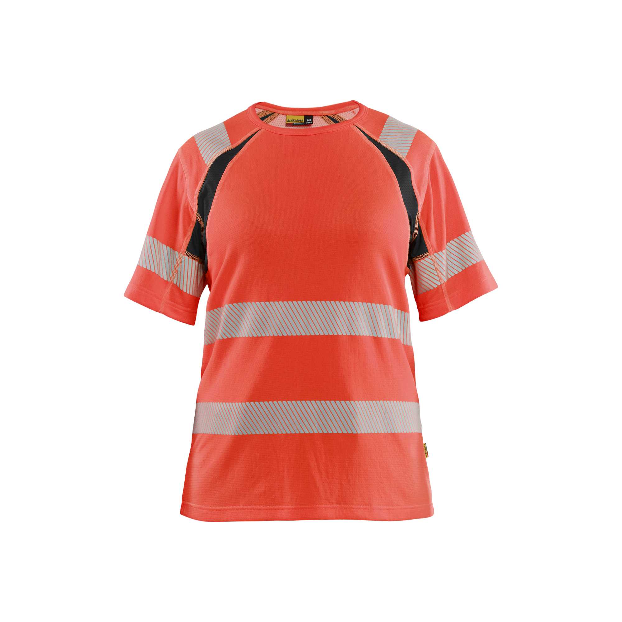 BLAKLADER 35032537 Women’s Hi Vis T shirt Hi Vis Reflective Short Sleeve Work T-Shirt WOMEN - Moisture Wicking