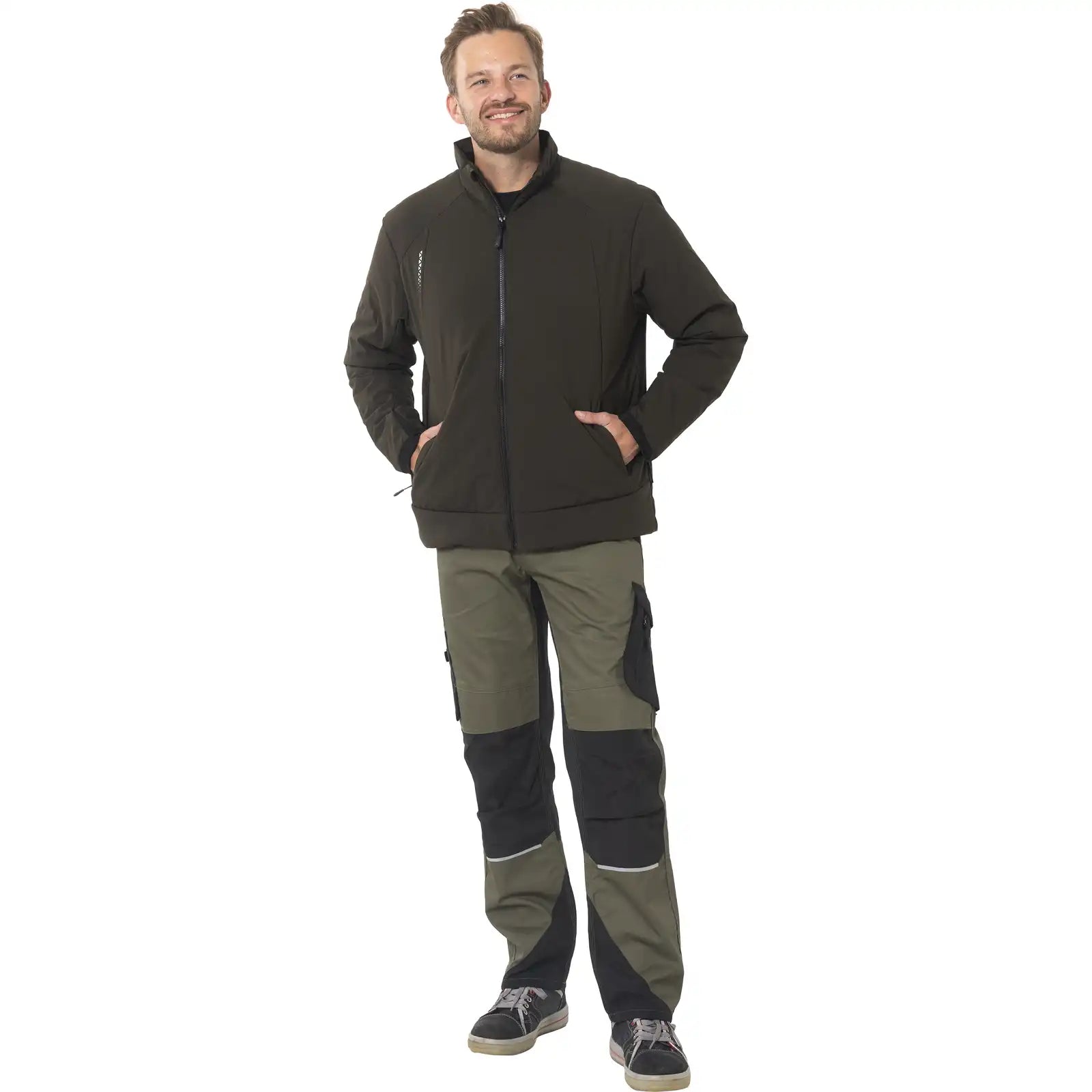 Planam Hygge Jacke oliv XS oliv - Produktbild mit Model