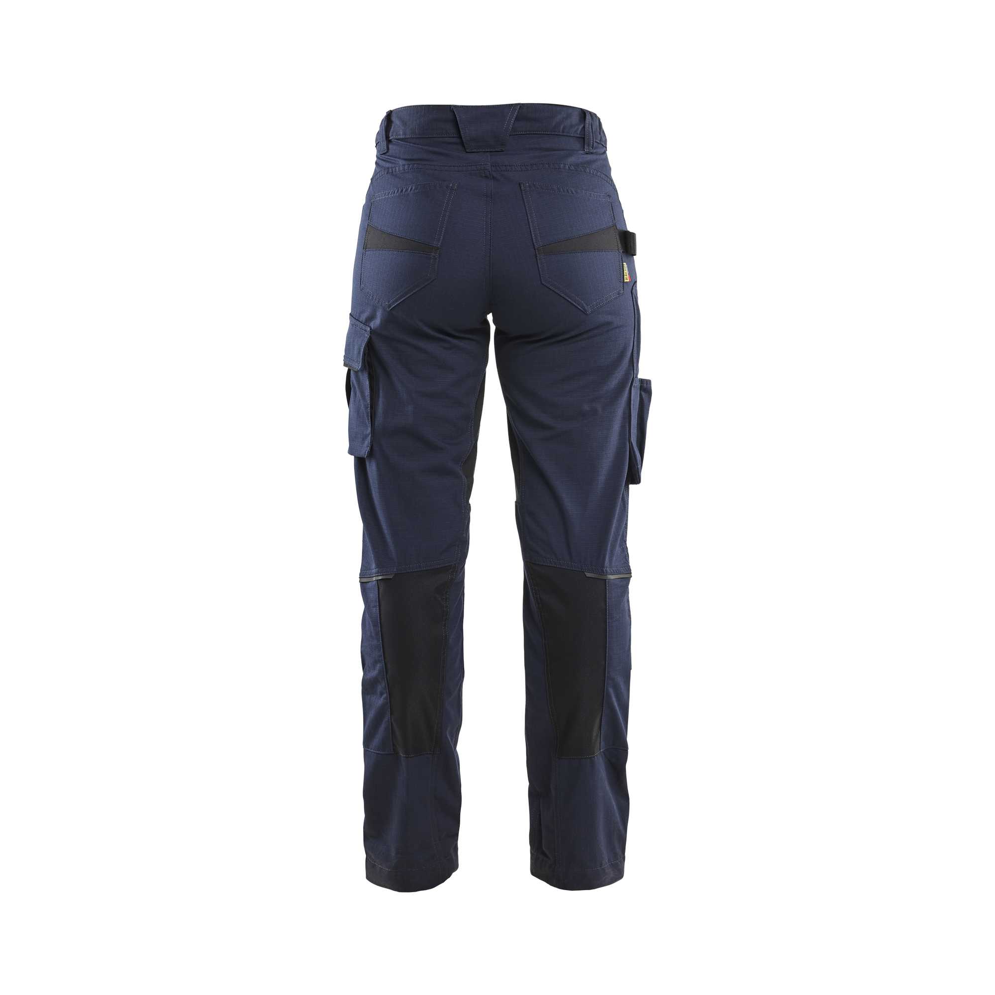 BLAKLADER 71951330 | Dames servicetrousers met stretch Hi Vis Reflecterende Werkbroek Dames - Ripstopstof