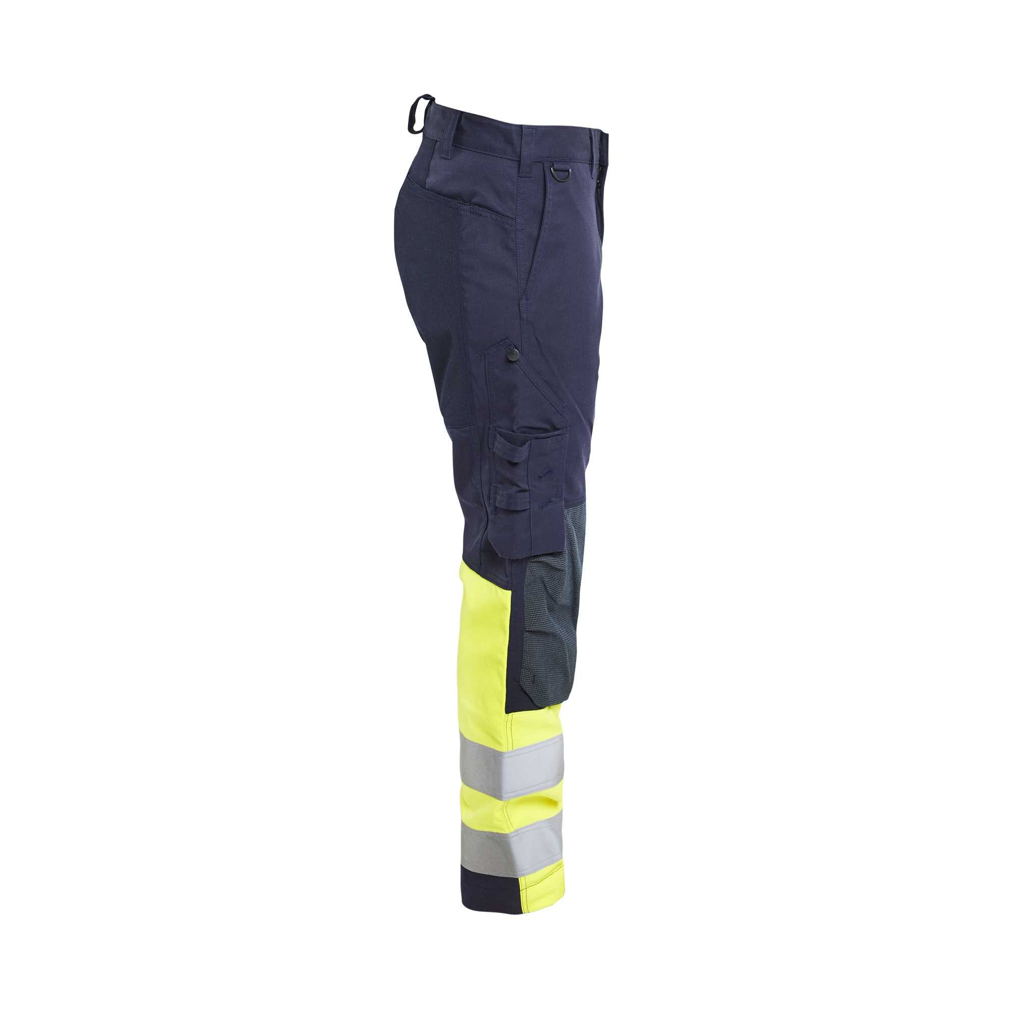 BLAKLADER 17871512 Pantalon multinorme inhérent avec stretch Pantalon de travail haute visibilité réfléchissant homme - tissu ripstop