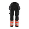 BLAKLADER 71142513 | Women's Hi Vis softshell trousers Hi Vis Reflective Work Trousers Women - Waterproof