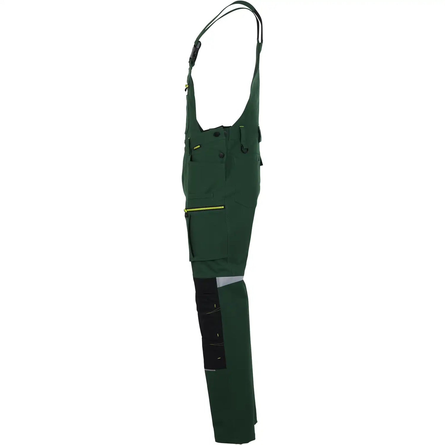 Planam rECOline Latzhose grün/schwarz      102 grün/schwarz - Produktbild ohne Model
