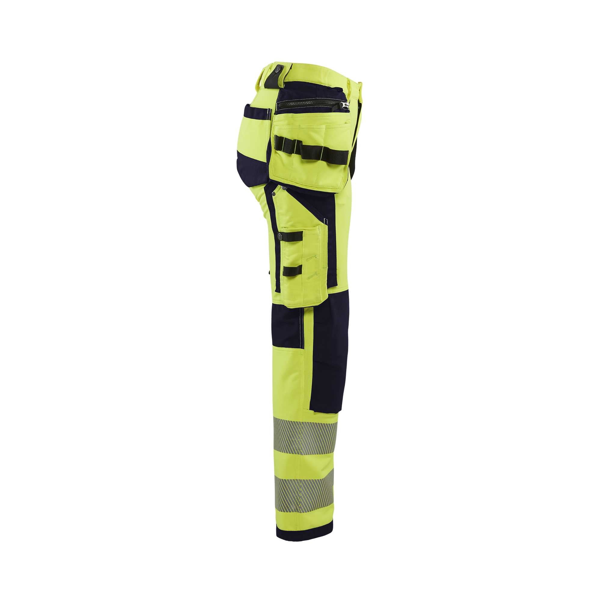 BLAKLADER 71971642 | Women's Hi Vis trousers with 4 way stretch Hi Vis Reflective Work Trousers Women - Water Repellent