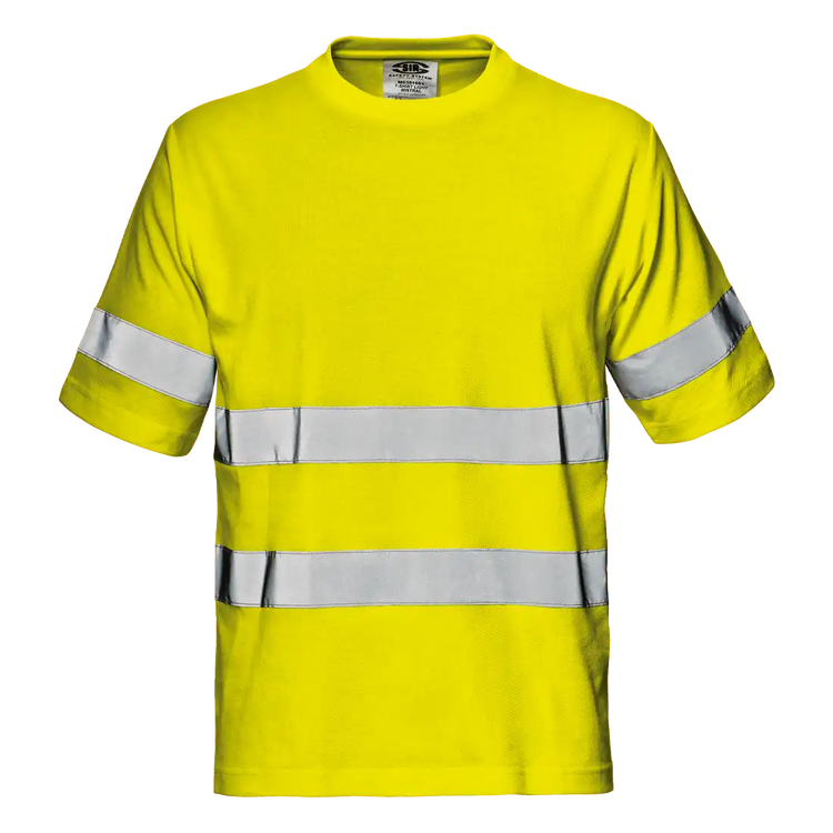 SIR SAFETY LIGHT MISTRAL Warnschutz Reflektierendes Kurzarm-Arbeits-T-Shirt HERREN - 55% Baumwolle