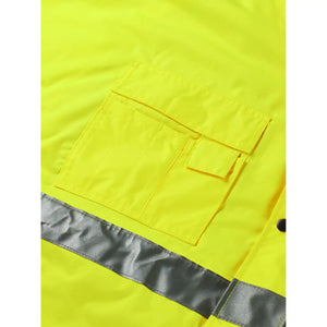 Planam Warnschutz Parka uni gelb S uni gelb - Extra Detailbild