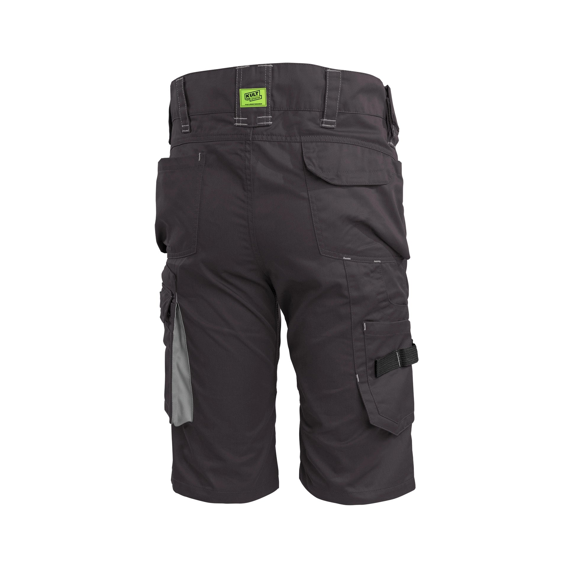 TMG Kult Worker Work shorts grey - KW-180050_Arbeitsshorts_anthrazit_hinten_1920x1920