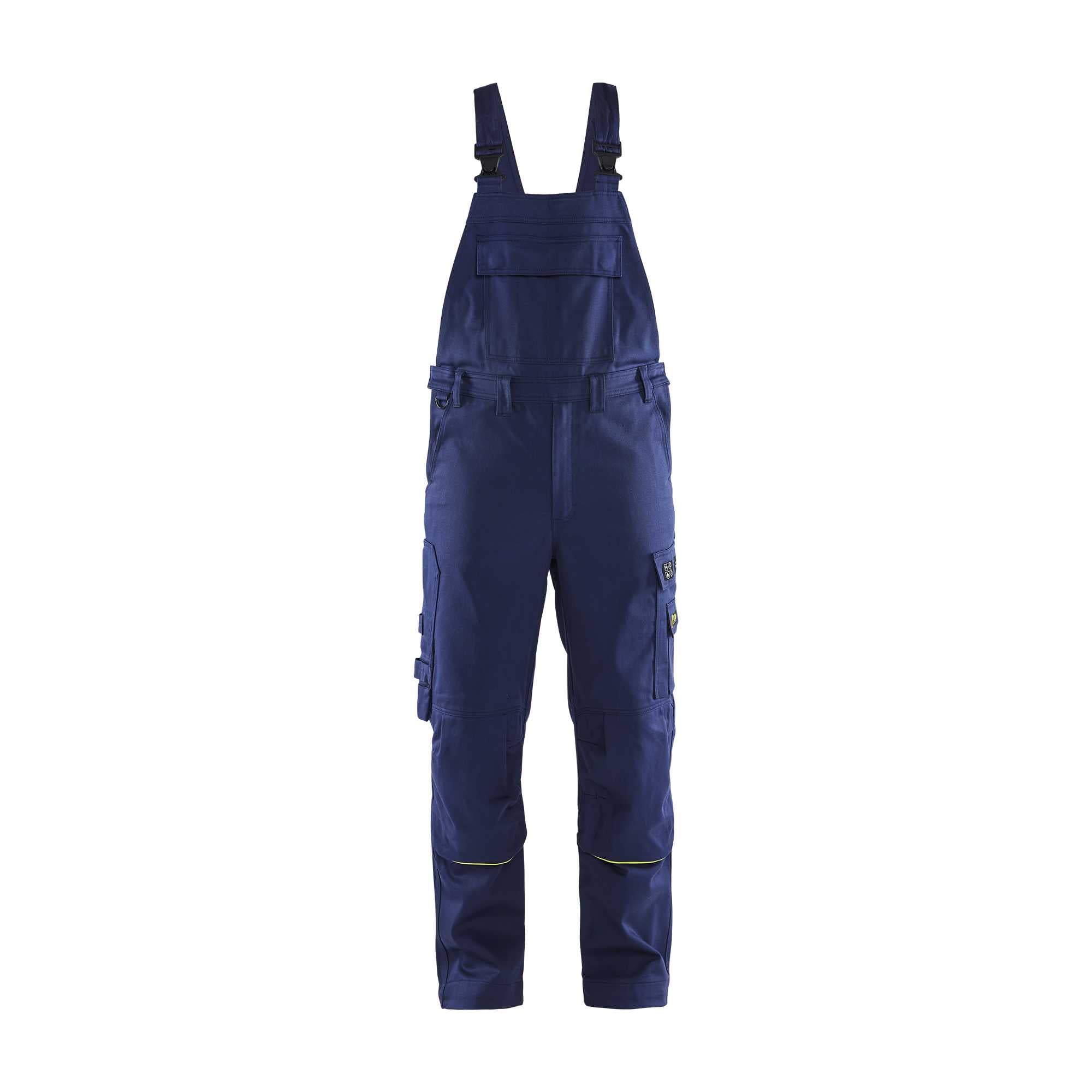 BLAKLADER 26011501 Welding Bib Trousers Hi Vis Reflective Work Bib Trousers Men - antistatic