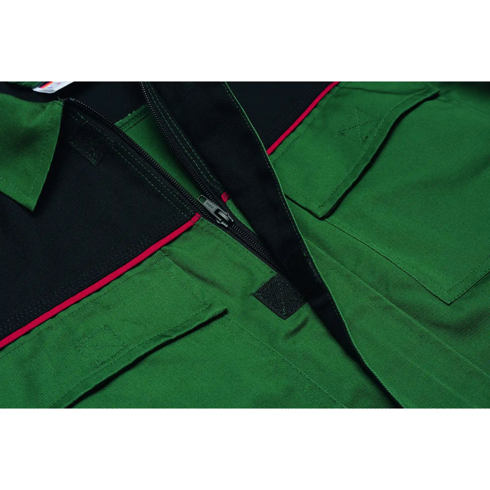 Planam Highline Damen Bundjacke grün/schwarz/rot 34 grün/schwarz/rot - Extra Detailbild