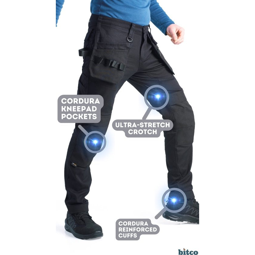 BITCO SAUER Work Pants - Water-Repellent - Oil-Repellent - Reinforced with CORDURA® - Image 13