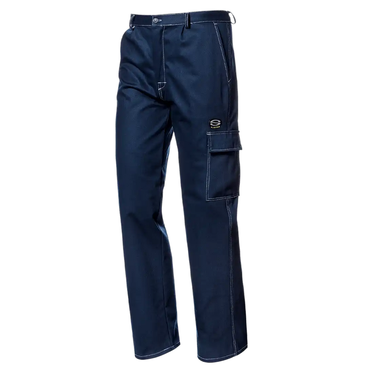 FUSTIAN TROUSERS - Sanforized Cotton - Elastic Waistband - Double-Stitched Seams - Image 1
