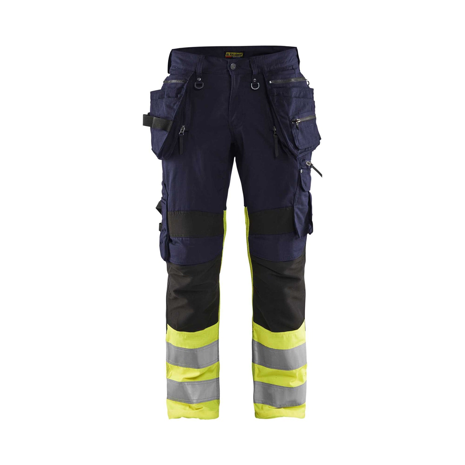 BLAKLADER 19941330 | High Vis-broek met stretch High Vis Reflecterende Werkbroek Heren - Ripstop-stof