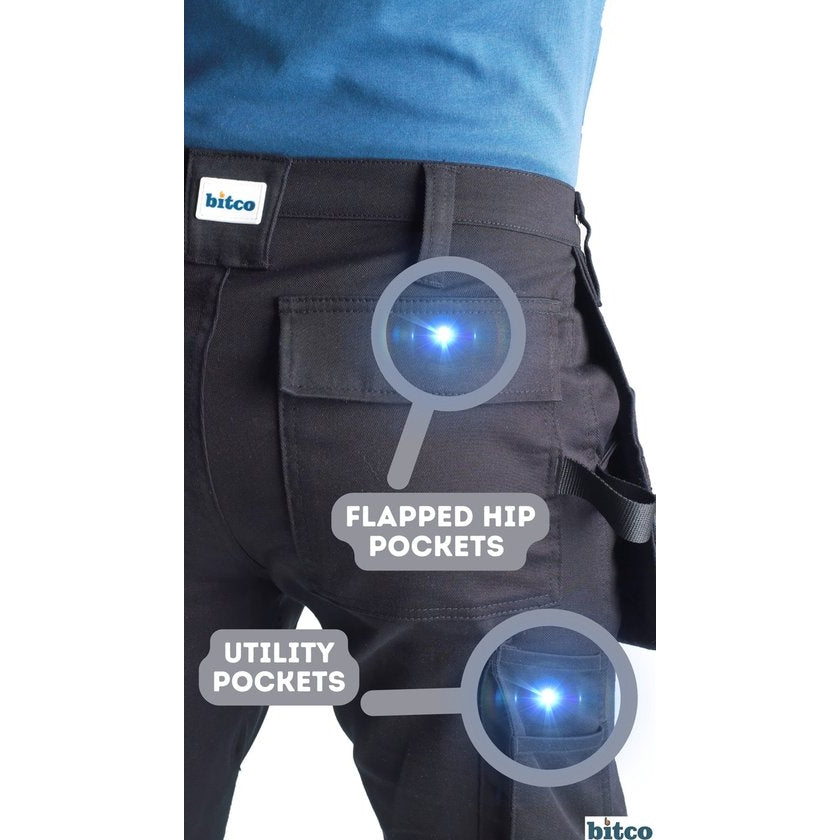 BITCO SAUER Work Pants - Water-Repellent - Oil-Repellent - Reinforced with CORDURA® - Image 9