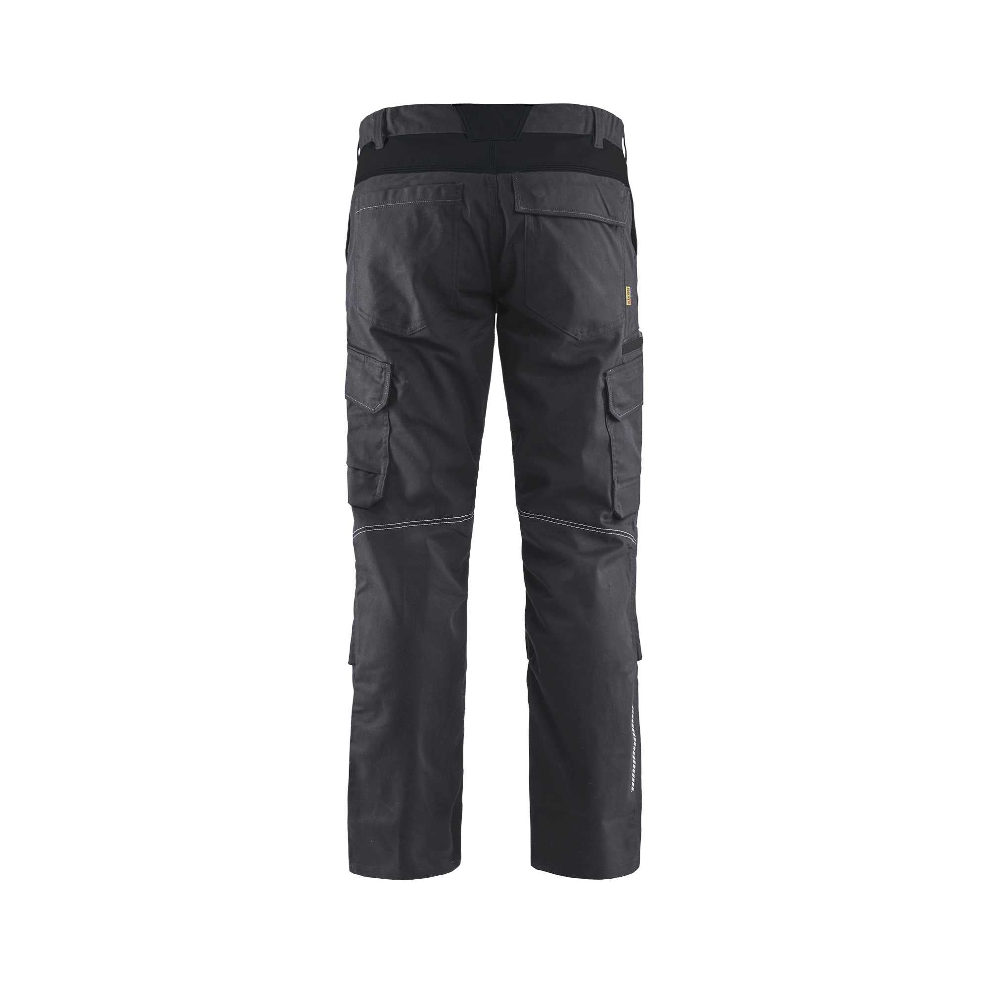 BLAKLADER 14481832 | Pantalon de travail industriel stretch avec poches pour genouillères Haute Visibilité Pantalon de travail réfléchissant homme - tissu sergé