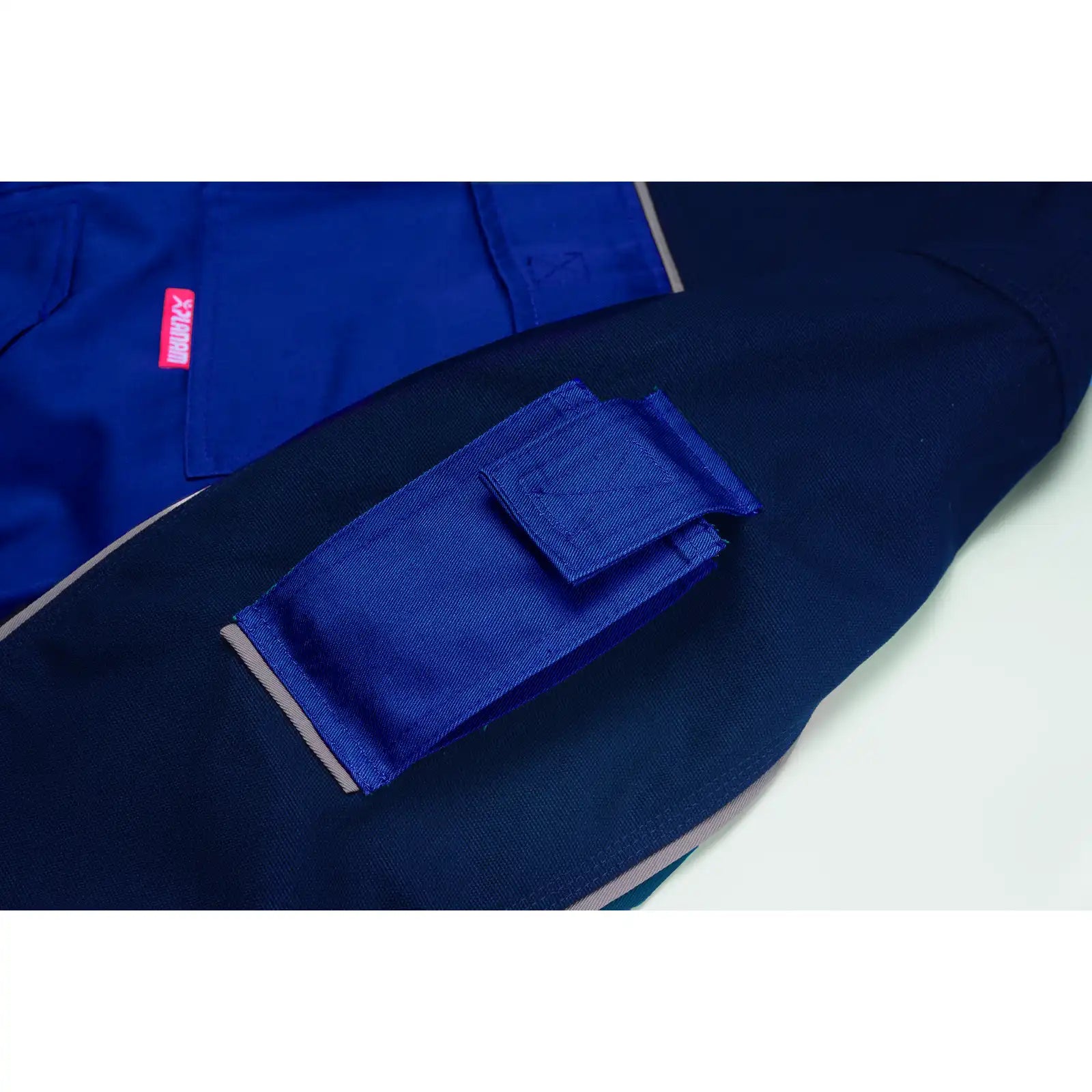 Planam Highline Bundjacke zink/kornblumenblau/rot 102 zink/kornblumenblau/rot - Extra Detailbild