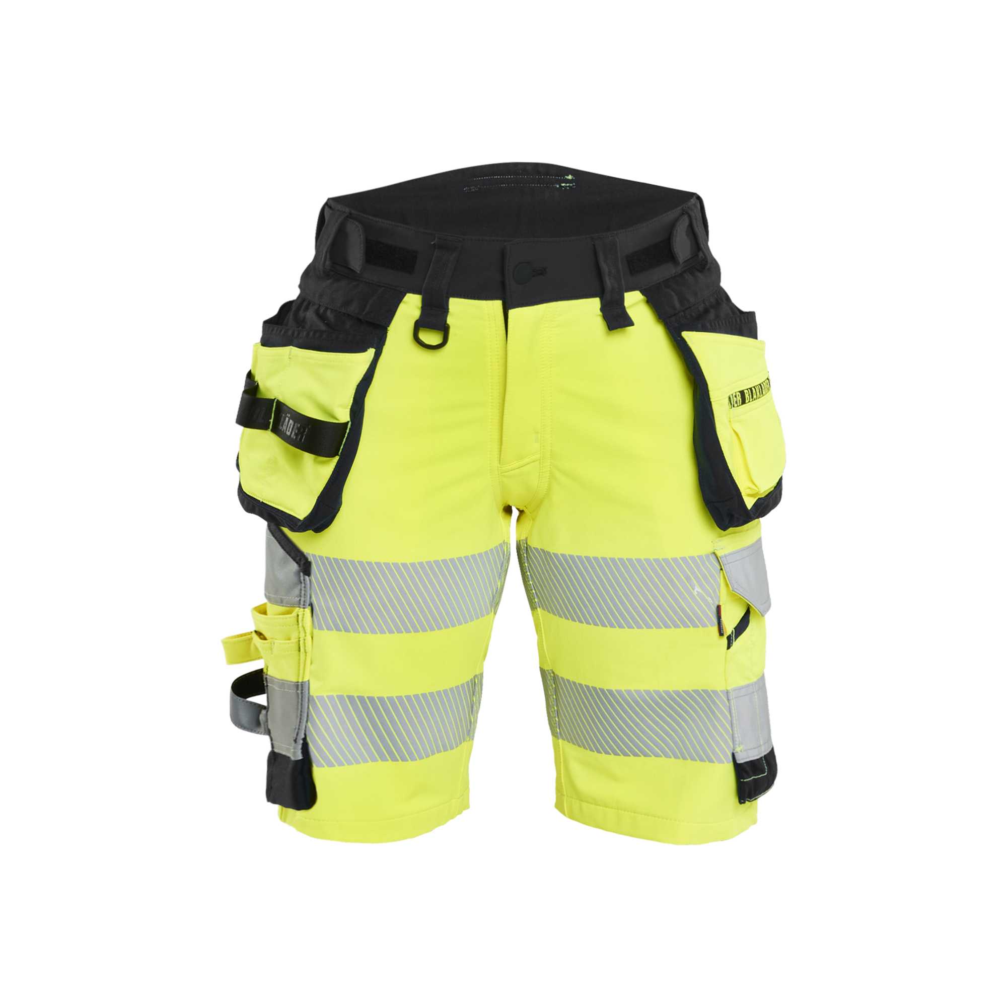 BLAKLADER 70201648 | Women's Hi Vis shorts 4 way stretch Hi Vis Reflective Work Shorts Women - Double Weave